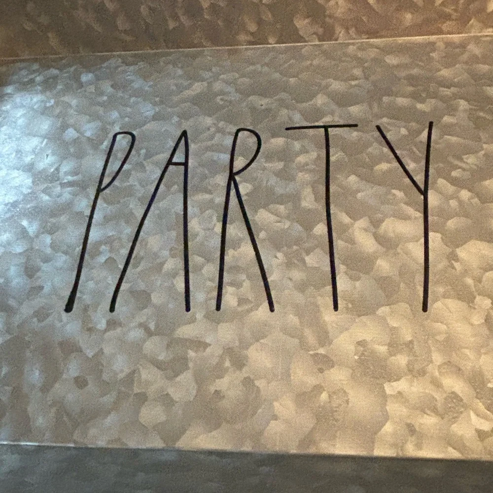 Galvanized Metal Party Tray